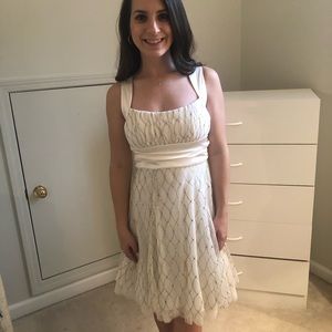Cream semi-formal dress